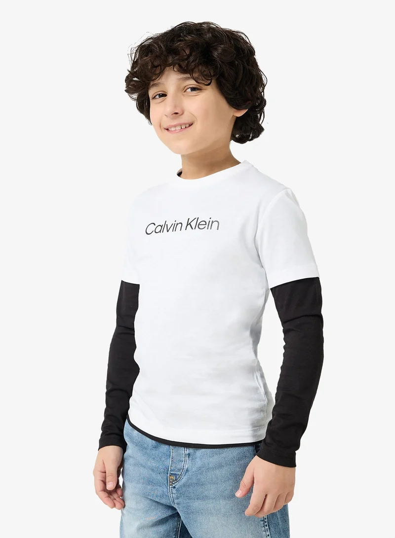 Calvin Klein Jeans Youth Graphic Crew Neck T-Shirt